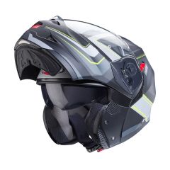 Caberg Duke X Tour Mat Siyah Fosfor Sarı Antrasit Gümüş