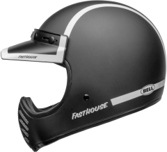 Moto-3 Fasthouse Old Road Siyah Beyaz