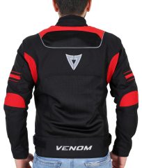 VENOM CEKET SPIN SİYAH KIRMIZI