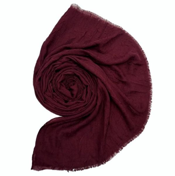 Kalila Bambu Kraş Şal Bordo
