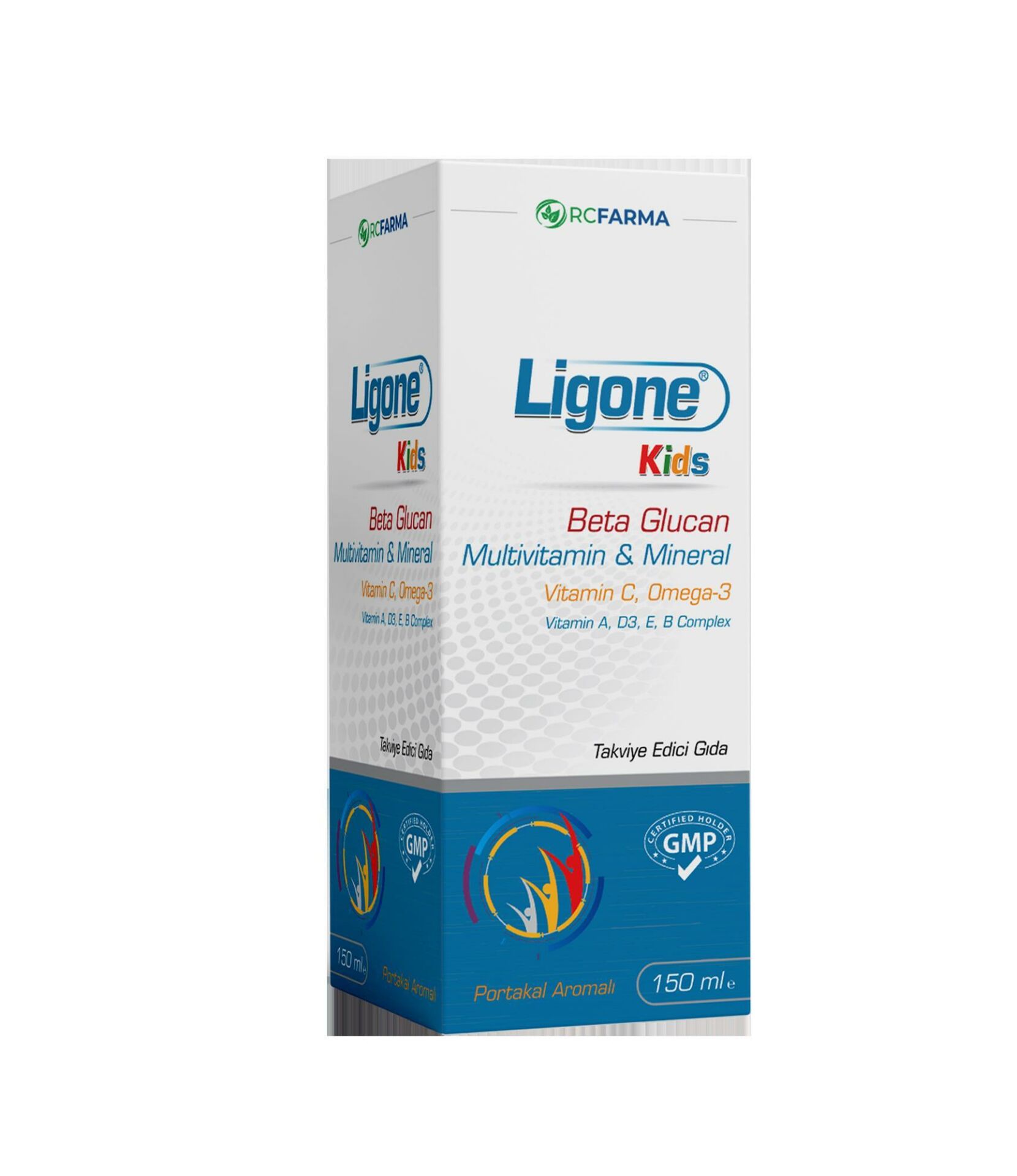 LİGONE KİDS BETA GLUCAN MULTİVİTAMİN VE MİNERAL 150 ML ŞURUP ( RCFARMA )