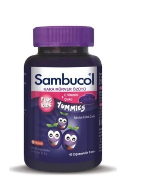 SAMBUCOL KARAMÜRVER YUMMİES 3-10 YAŞ 60 ÇİĞNEME TABLET