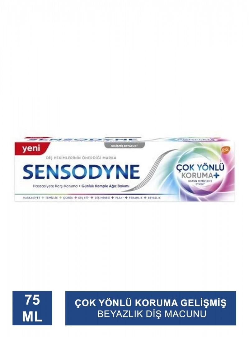 SENSODYNE ÇOK YÖNLÜ KORUMA ( GELİŞMİŞ BEYAZLIK ) DİŞ MACUNU 75 ML