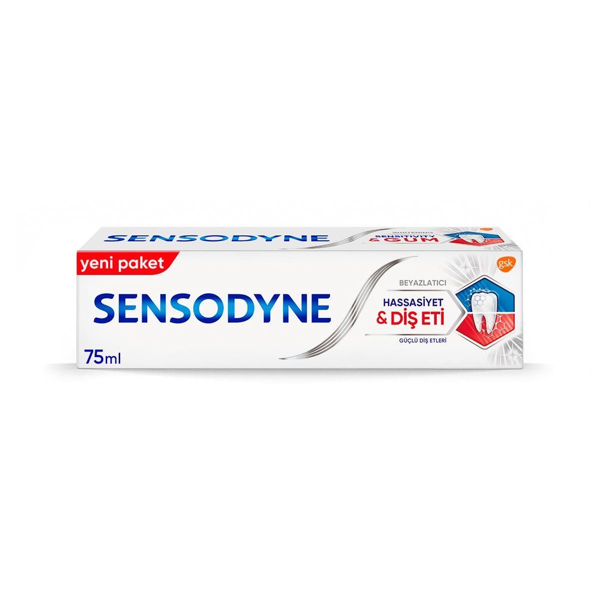 SENSODYNE HASSASİYET VE DİŞ ETİ + BEYAZLATICI   DİŞ MACUNU 75 ML