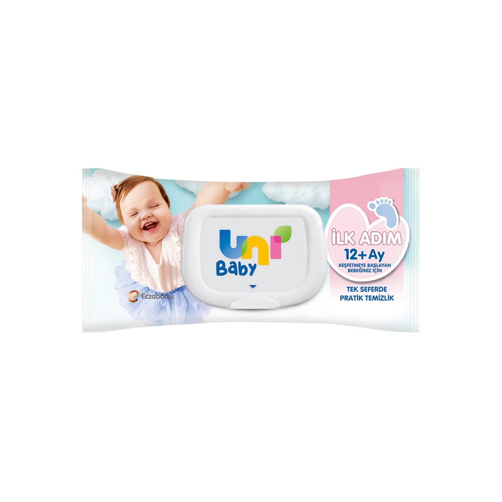 ISLAK MENDİL İLK ADIM 52 LI  ( UNİ BABY )