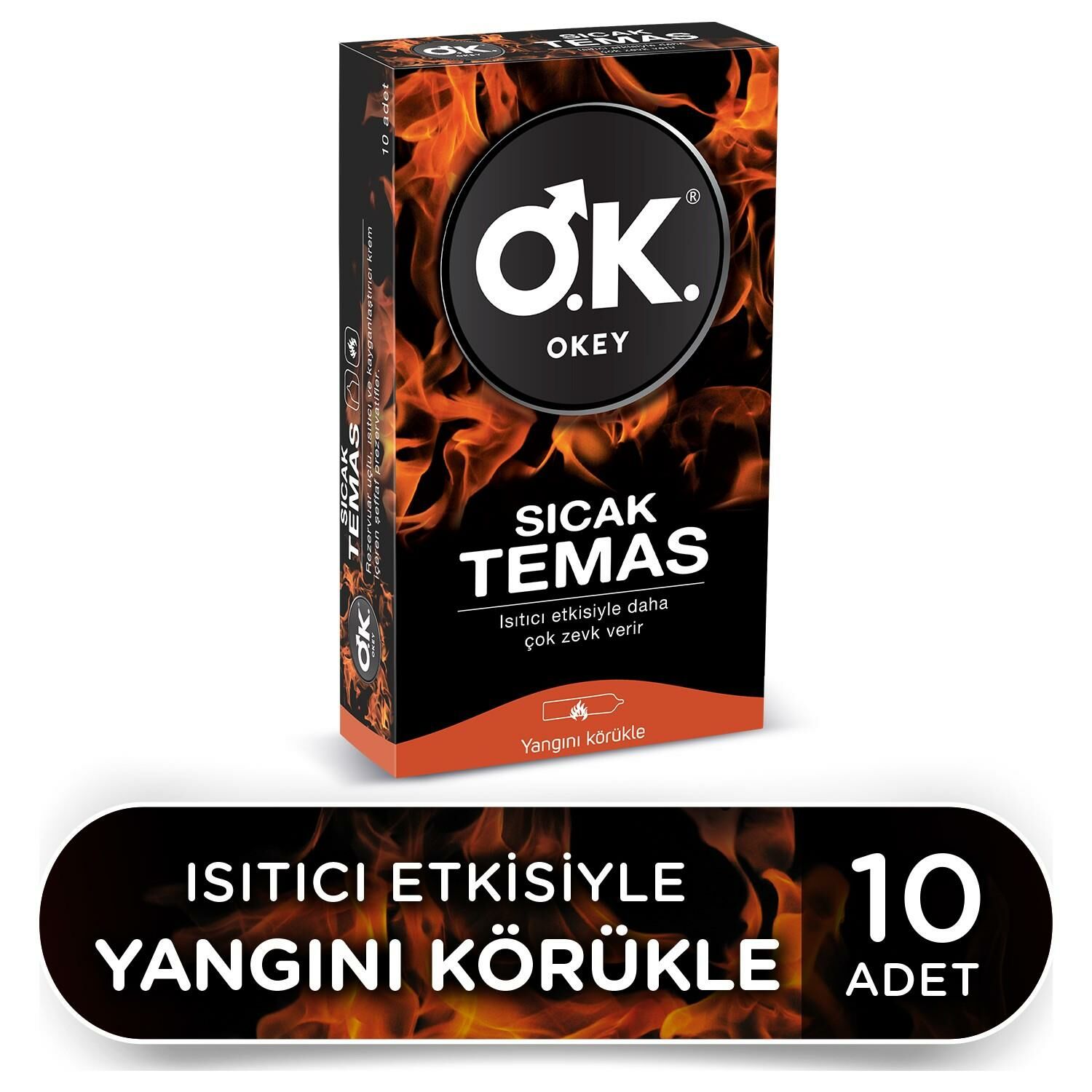 OKEY SICAK TEMAS PREZERVATİF  10 ADETLİ