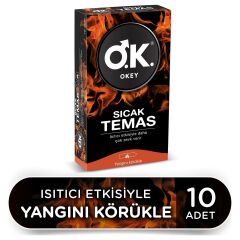 OKEY SICAK TEMAS PREZERVATİF  10 ADETLİ