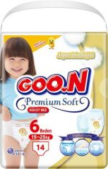 BEBEK BEZİ(GOON)KÜLOTSOFT BEDEN 6 16 ADET