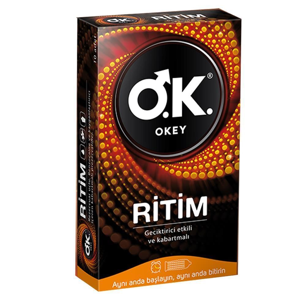 OKEY RİTİM PREZERVATİF 10 ADETLİ