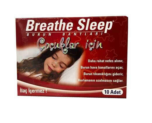 BURUN BANDI COCUKLAR İÇİN 10 ADETLİ ( BREATHE SLEEP )