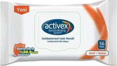ISLAK MENDİL 56 ADET (ACTİF ) ANTİBAKTERİYEL AKTİF/ACTİVE