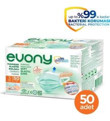 MASKE ELASTİK KULAKLI 50 Lİ  ( EVONY  ) YEŞİL