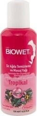 BİOWET SİR AĞDA TEMİZLEME VE MASAJ YAĞI 125 ML TROPİKAL