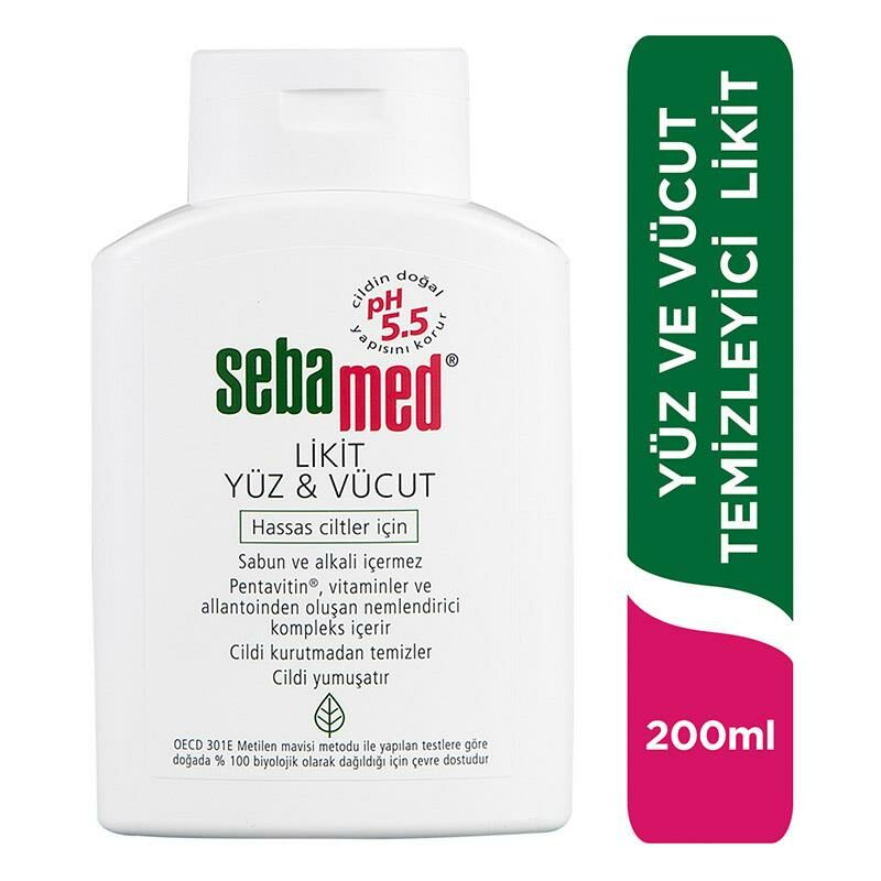 SEBAMED LİKİD YÜZ VE VÜCUT HASSAS CİLTLER İÇİN 200ML