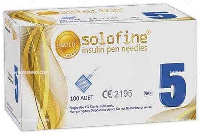 SOLOFİNE 5MM İNSÜLİN KALEM İĞNESİ