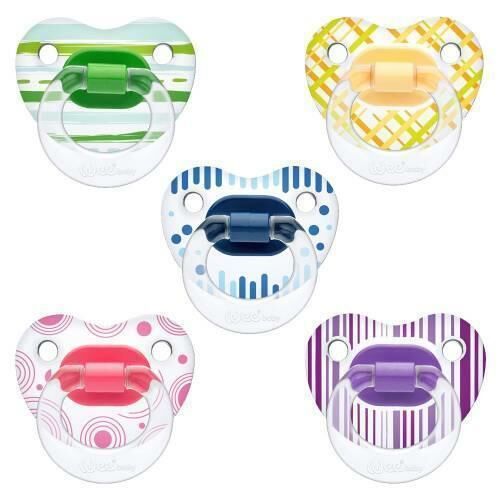 WEE BABY 836 ŞEFFAF DESENLİ DAMAKLI EMZİK NO:1