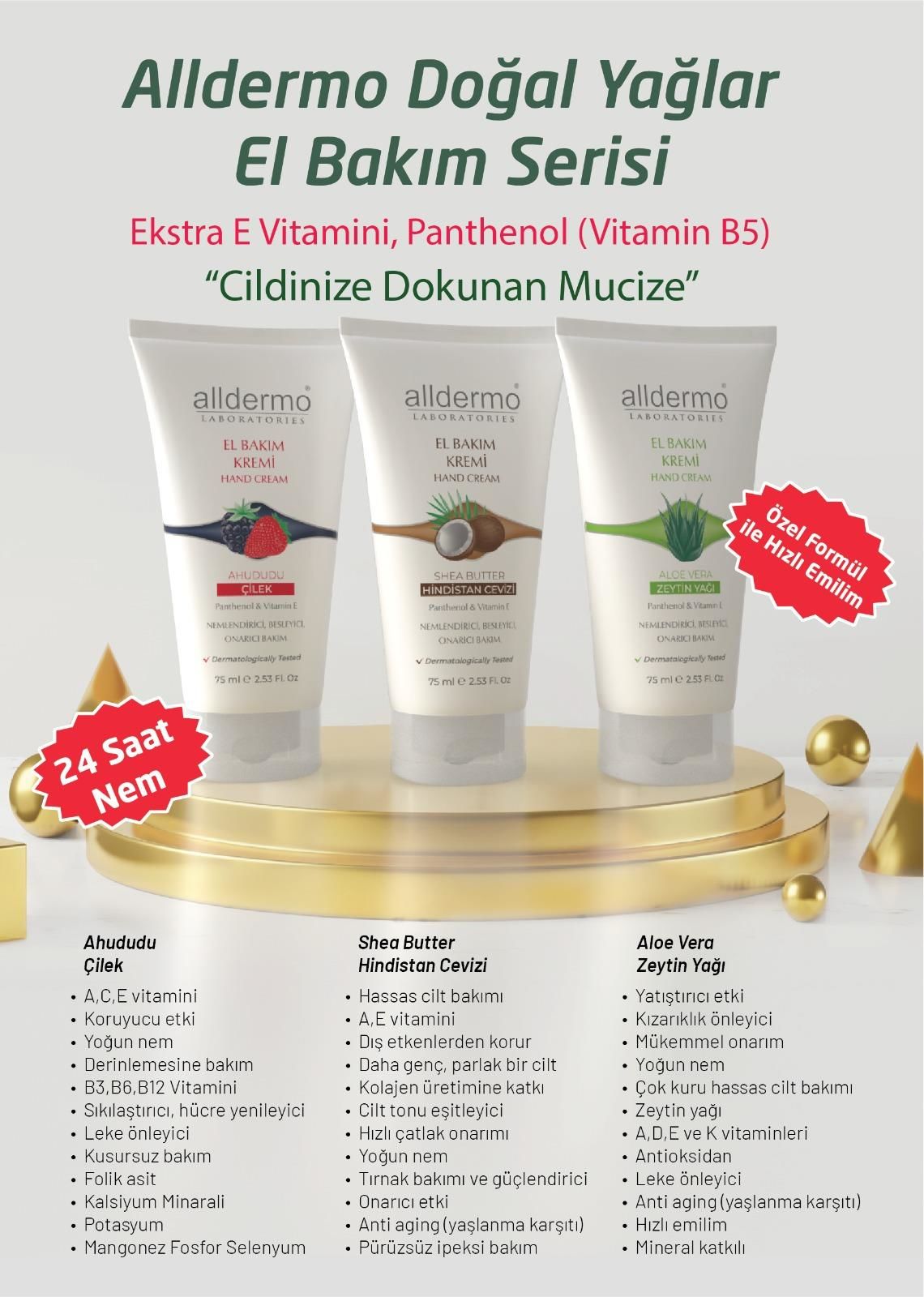 ALLDERMO 75 ML EL BAKIM KREMİ AHUDUDU