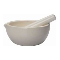 HAMMADDE  - HAVAN PORSELEN VE ELİ 15CM ( GALENİK )