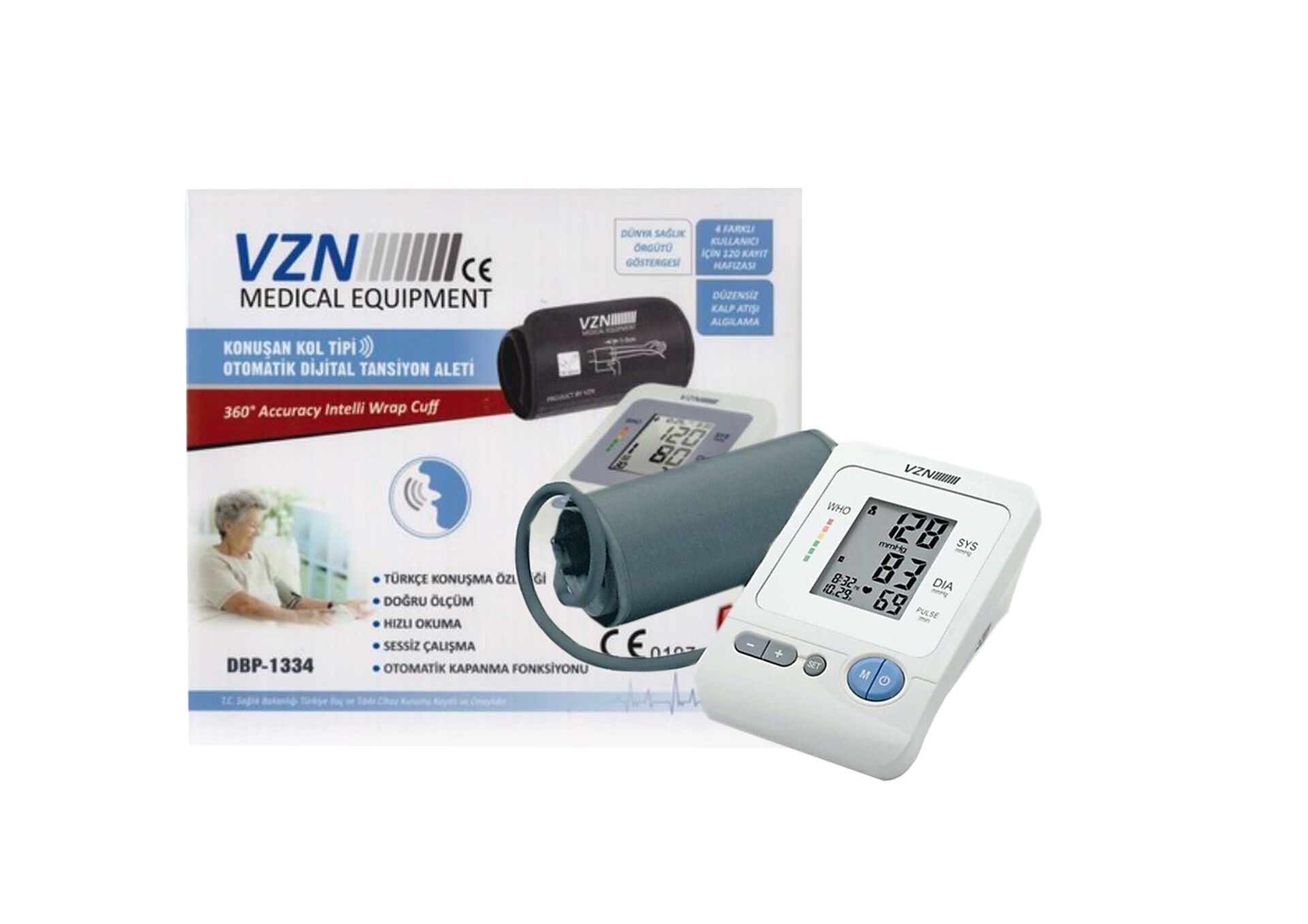 TANSİYON ALETİ DBP-1334  KONUŞAN KOL TİPİ ( VZN )