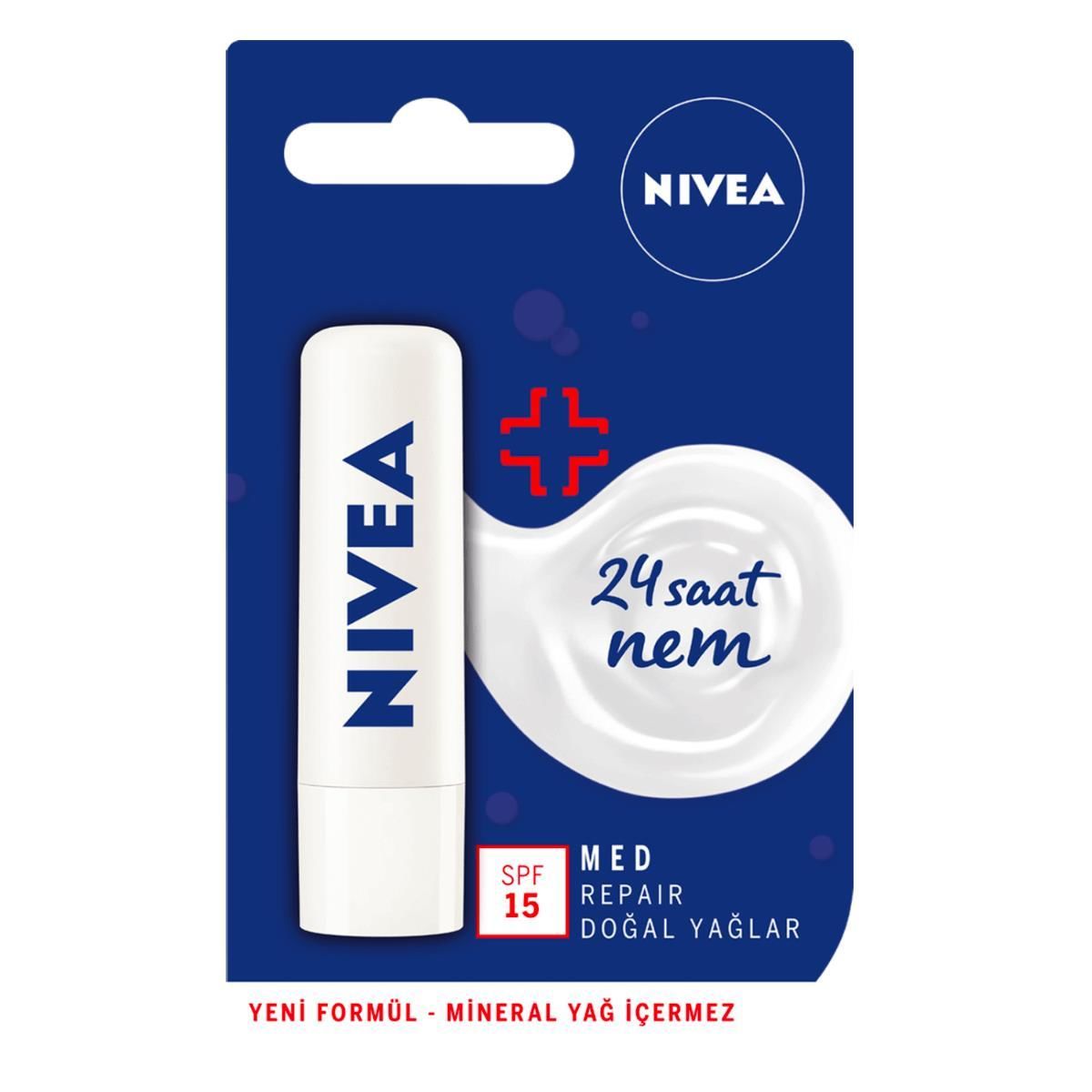 NİVEA LİP  MED REPAIR 15SPF  DUDAK KORUYUCU