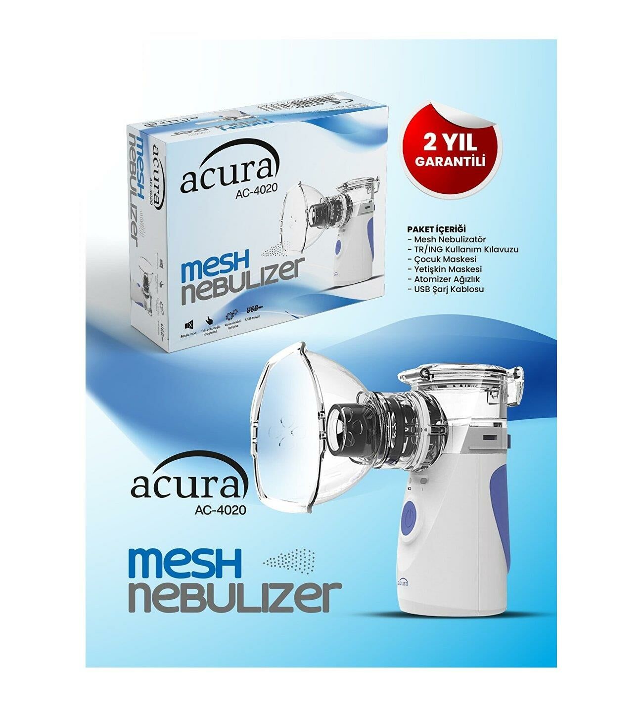 ACURA AC-4020 MESH NEBÜLİZATÖR