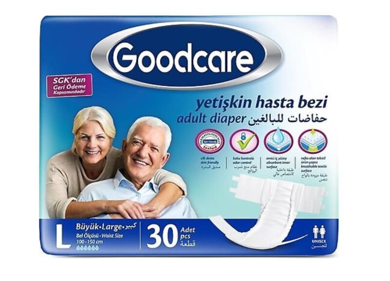 HASTA BEZİ ( GOODCARE )  BEL BANTLI ( LARGE ) 30 LU