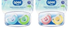 WEE BABY 155 2'Lİ TREND DAMAKLI EMZİK NO:2 (SAKLAMA KABI HEDİYELİ)