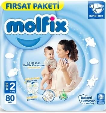 ÇOCUK BEZİ MOLFİX  NO: 2 / 80  ADET