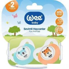 WEE BABY 320 2'Lİ SEVİMLİ HAYVANLAR EMZİK NO:2