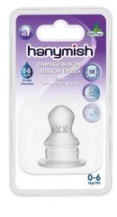 Hanymish 463 Silikon Biberon Emziği Damaklı No:1