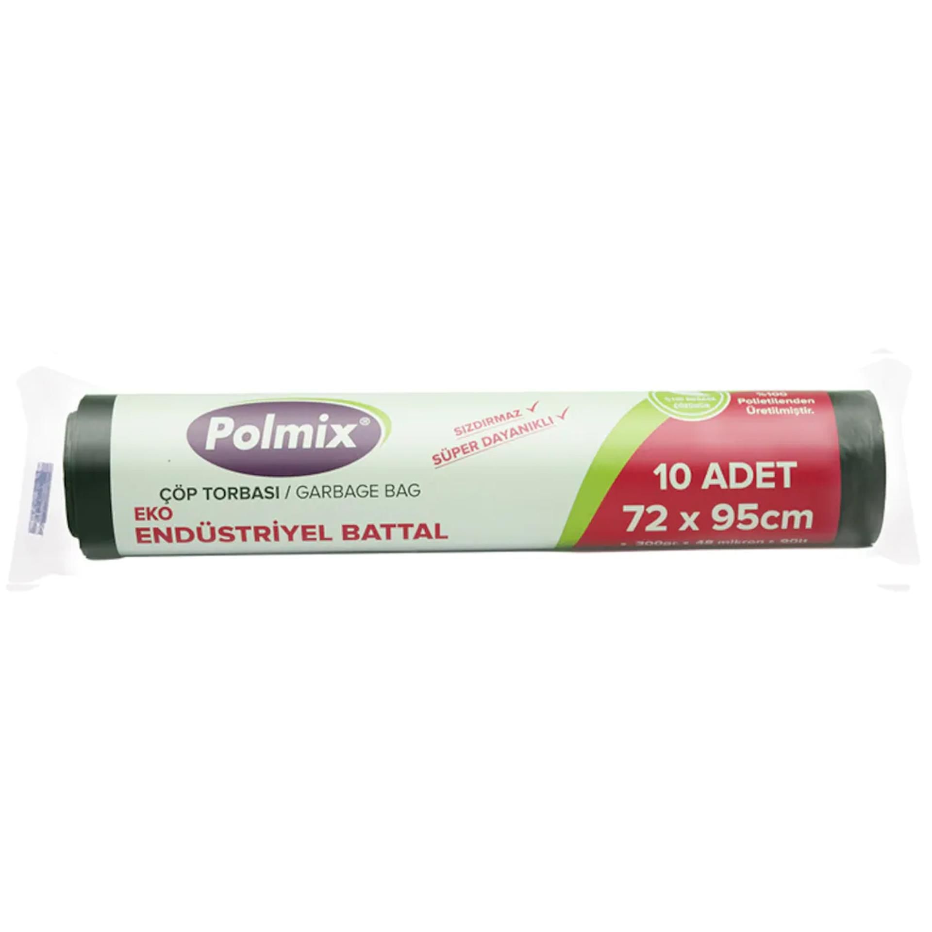 POLMİX EKO ENDÜSTRİYEL BATTAL BOY ÇÖP POŞETİ 10 LU