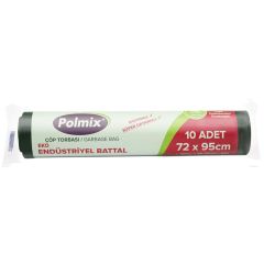 POLMİX EKO ENDÜSTRİYEL BATTAL BOY ÇÖP POŞETİ 10 LU
