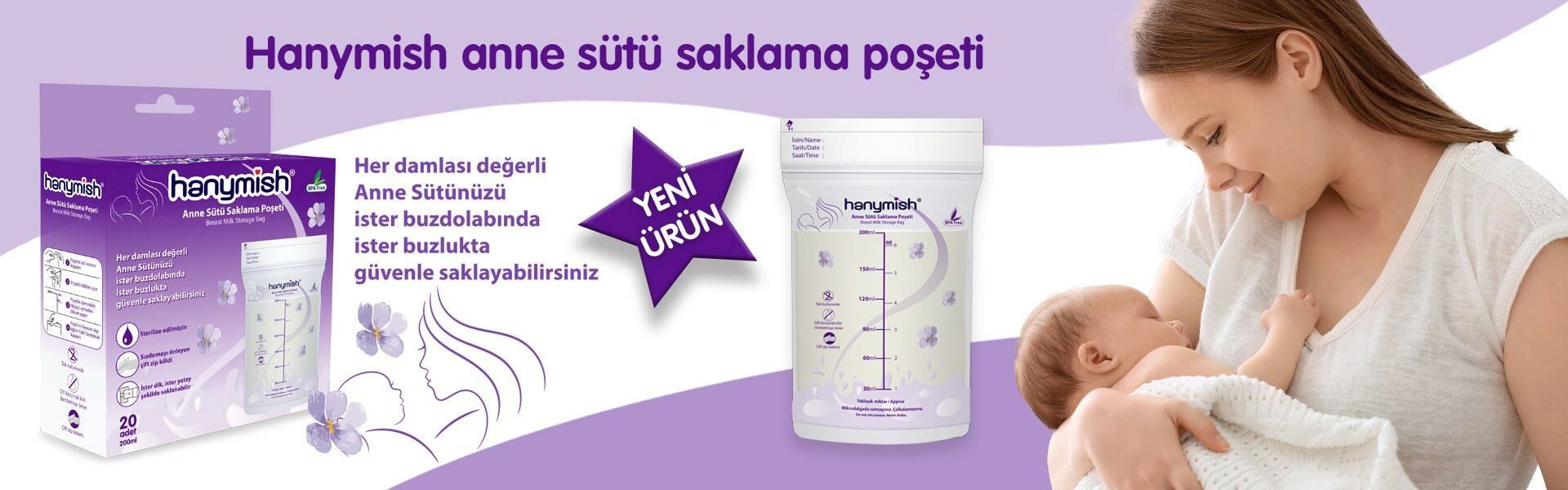 HANYMİSH 1005 ANNE SÜT SAKLAMA POŞETİ