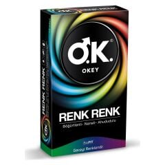 OKEY RENK RENK PREZERVATİF 10 LU