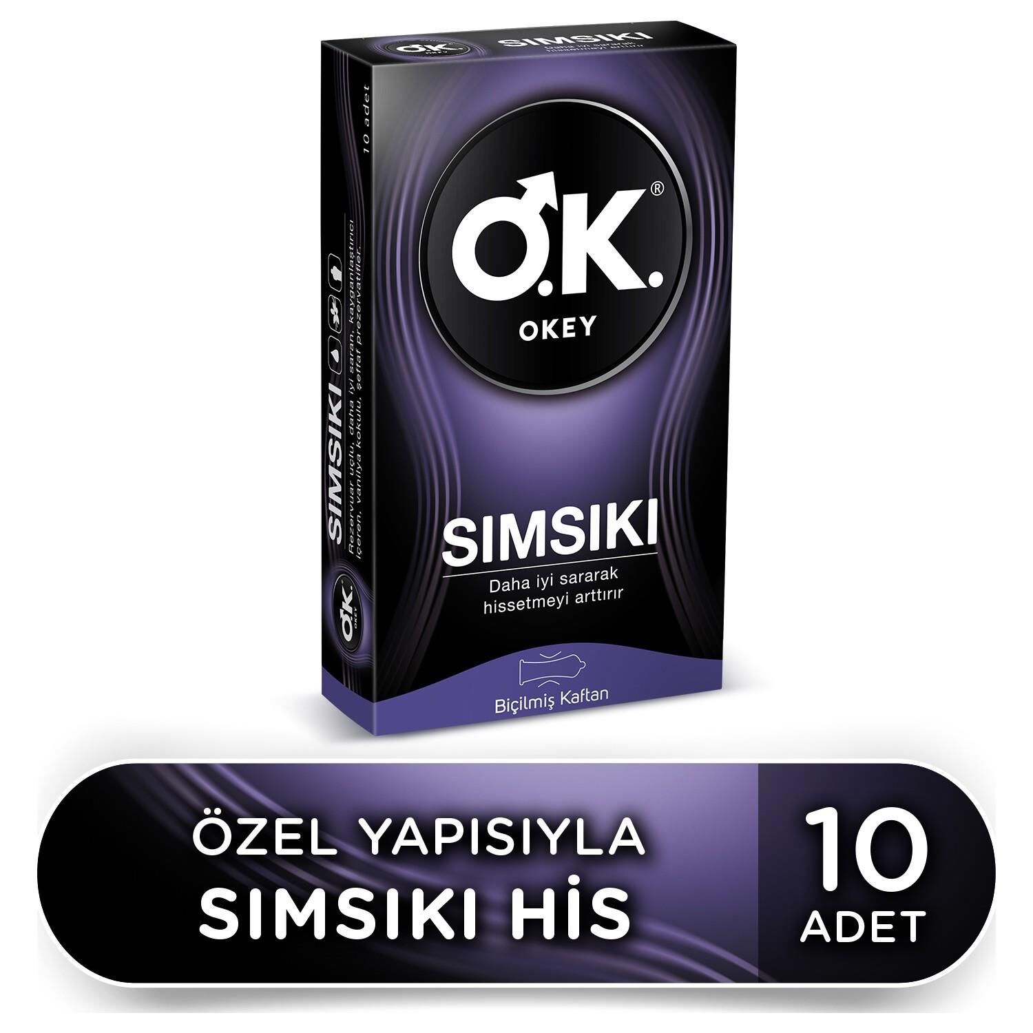 OKEY SIMSIKI PREZERVATİF 10 ADETLİ