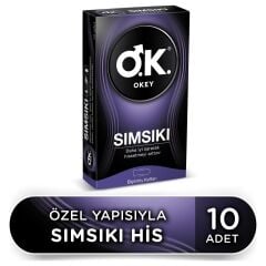 OKEY SIMSIKI PREZERVATİF 10 ADETLİ