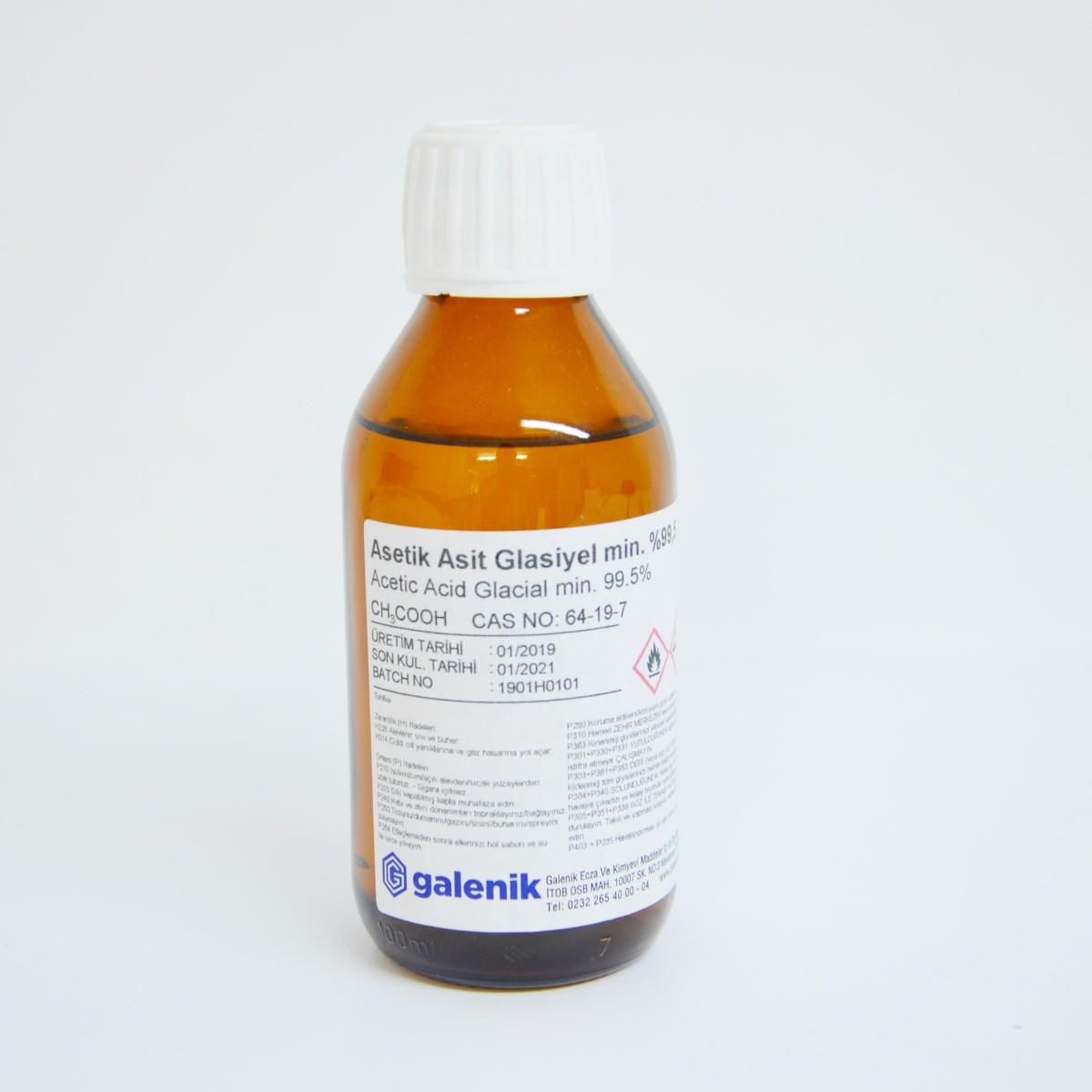 HAMMADDE  - ASETİK ASİT GLASİYEL MİN.%99.5 100 ML