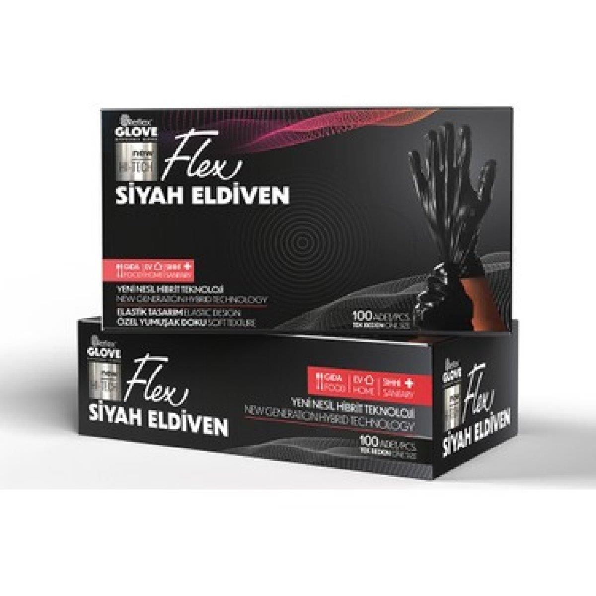 ELDİVEN SİYAH ( S ) FLEX 100