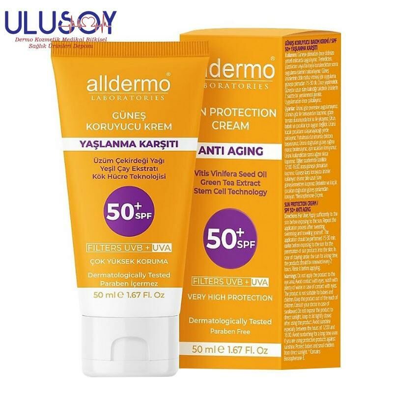 ALLDERMO 1049 SPF 50 YAŞLANMA KARŞITI  KREM 50 ML