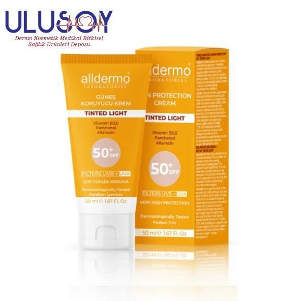 ALLDERMO 1087 SPF 50 TINTED LİGHT GÜNEŞ KREMİ 50 ML