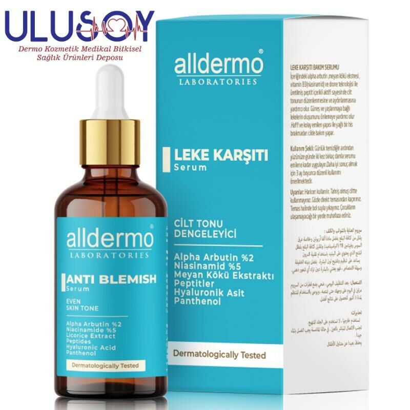 ALLDERMO 1186 LEKE KARŞITI CİLT TONU DENGELEYİCİ SERUM30 ML