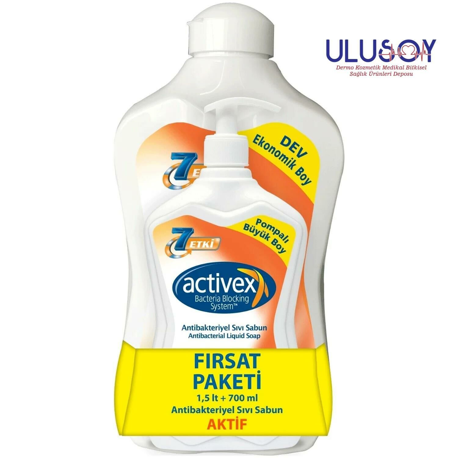 ACTİVEX ( AKTİF  ) 1,5 LT + 700 ML SIVI SABUN