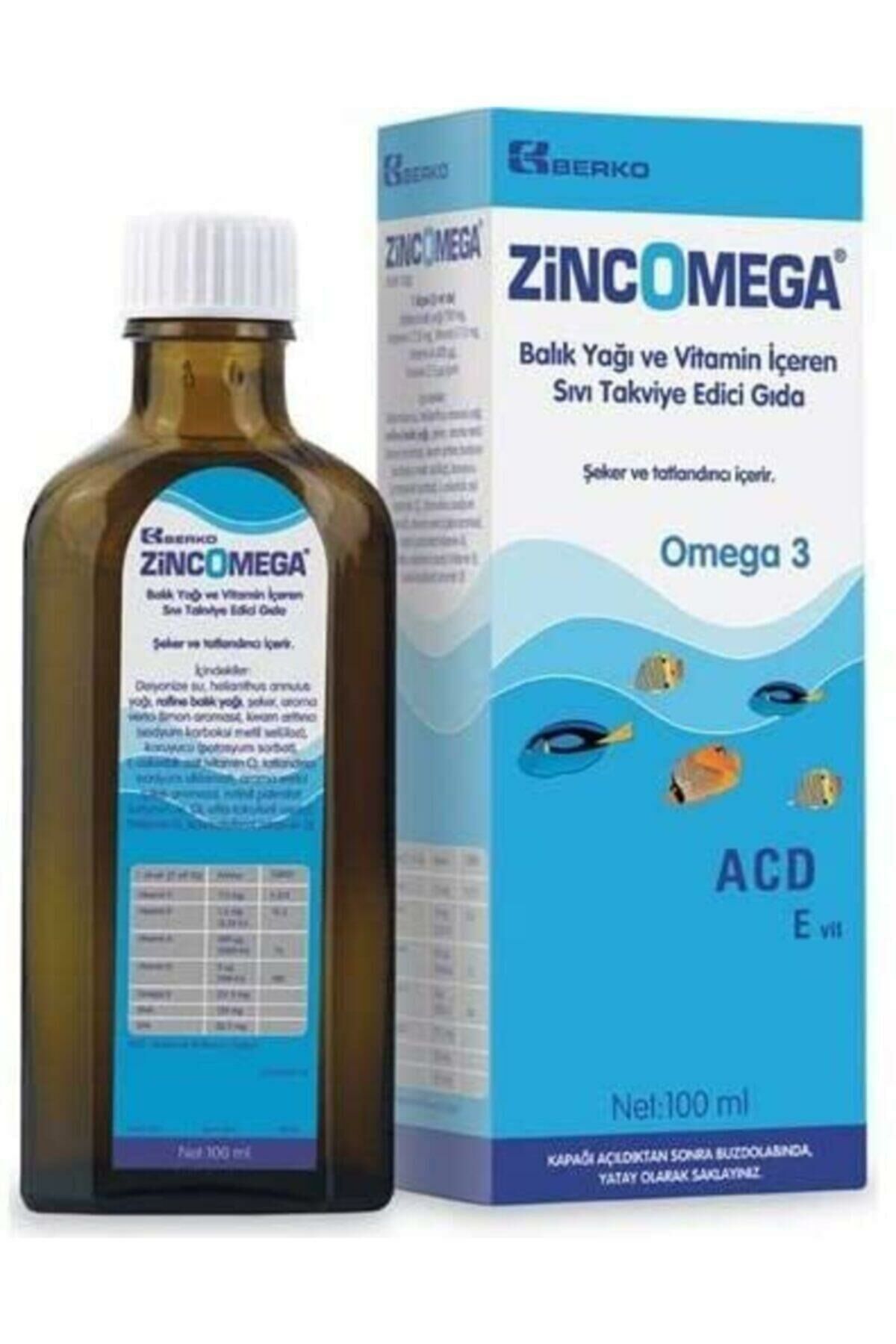 ZİNCOMEGA OMEGA 3 BALIK YAGI 100 ML