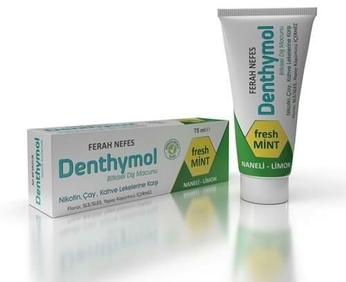 DENTHYMOL BİTKİSEL ( FERAH NEFES ) 75 ml DİŞ MACUNU  ( ALLDERMO )