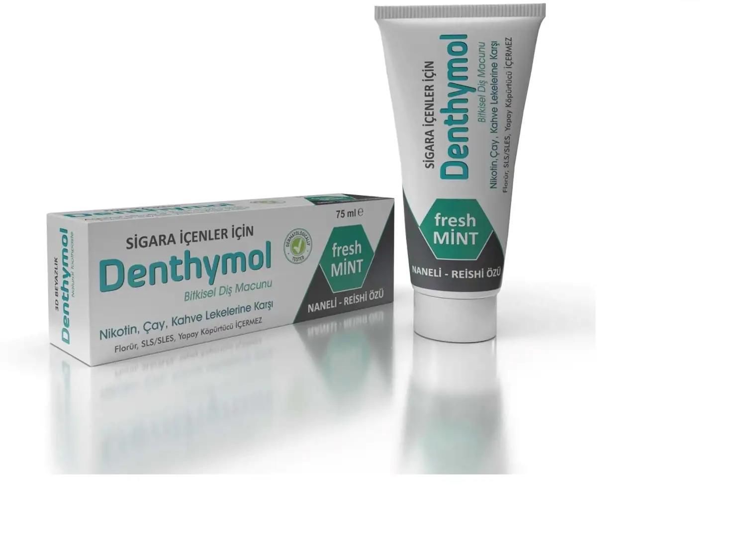 DENTHYMOL BİTKİSEL ( SİGARA İÇENLER İÇİN ) DİŞ MACUNU ( ALLDERMO )
