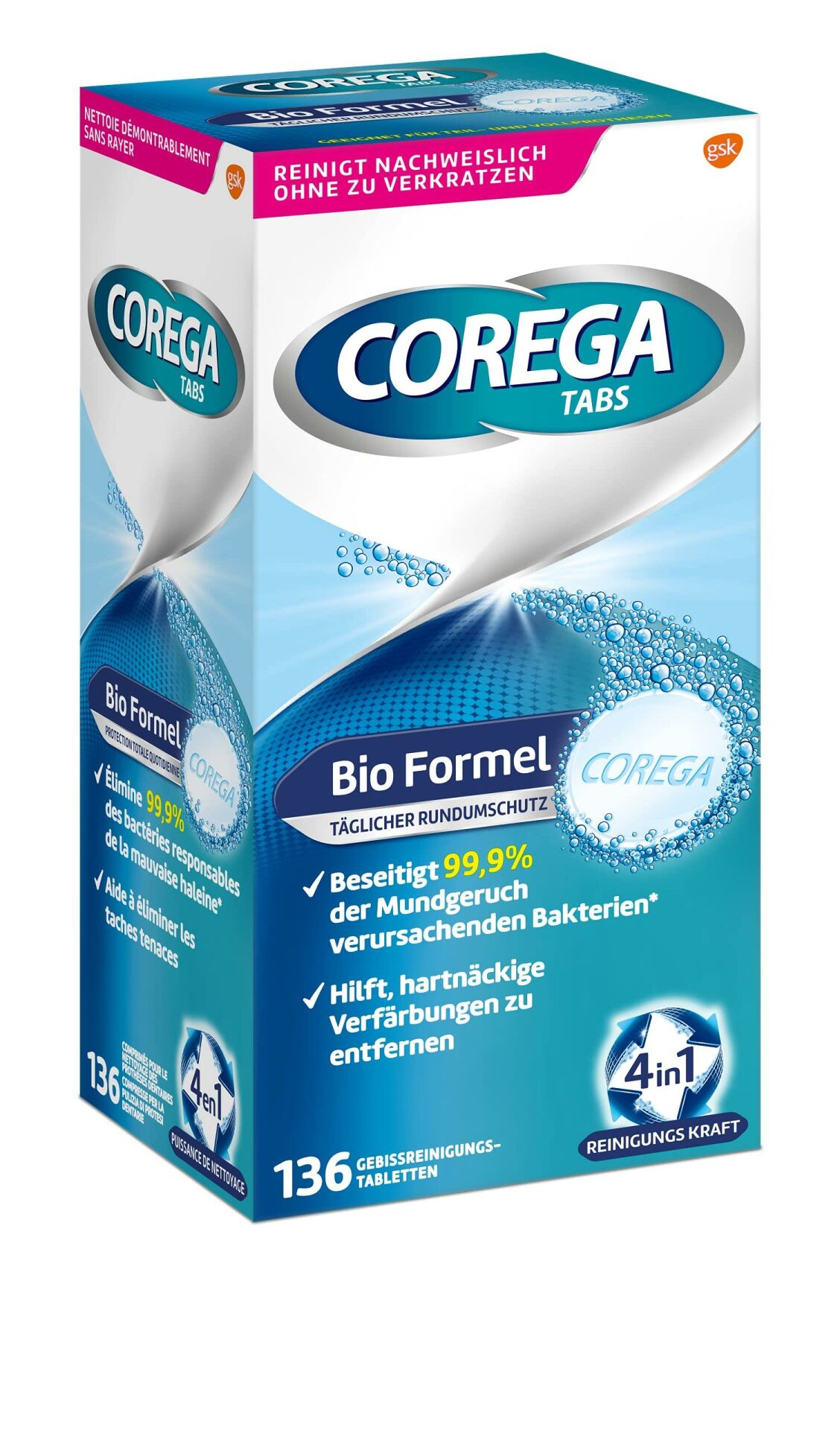 COREGA TEMİZLEME TABLETİ 136 LI
