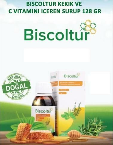 BİSCOLTUR VİTAMİN C + BAL 128 G ÖKSÜRÜK ŞURUBU