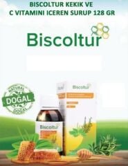 BİSCOLTUR VİTAMİN C + BAL 128 G ÖKSÜRÜK ŞURUBU