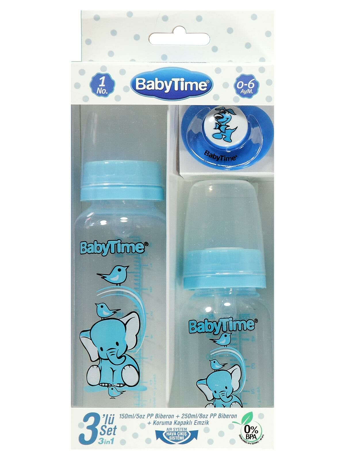 BABYTİME BT209 3LÜ PP MAVİ