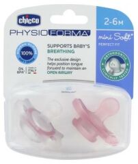 CHİCCO PHYSIO FORMA EMZİK MİNİ SOFT KIZ 2-6 AY İKİLİ